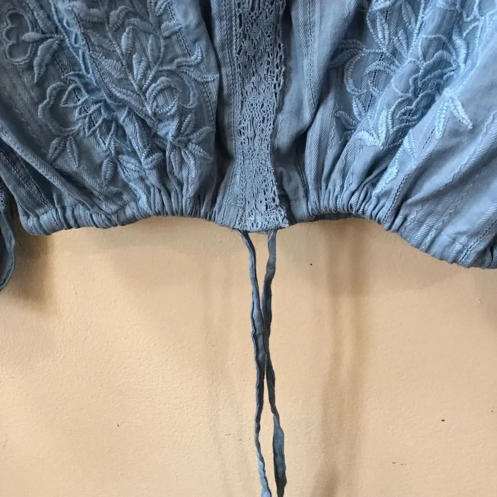 Free People Follow Your Heart Peasant Blouse